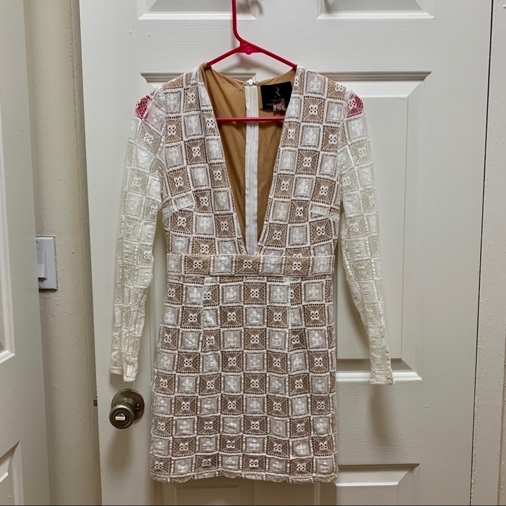 Rare London lacy body con dress